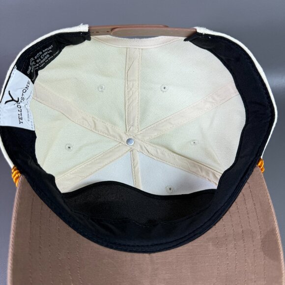 Yellowstone Ranch Hat Snapback Rope Brim Tan Brown Cowboy Paramount TV NWT *READ - Picture 11 of 12